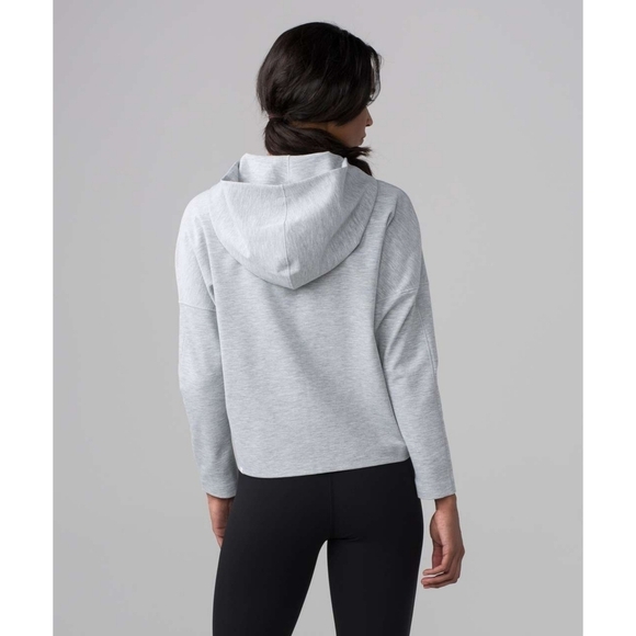 Lululemon Minimal Hoodie in Heathered Power Grey Size 6 - Picture 6 of 7